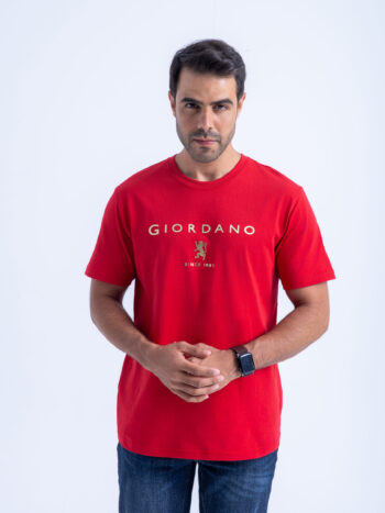 T-SHIRT WITH PRINT - Red-21, S