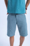 LINEN COTTON SHORT - GREEN-11, S