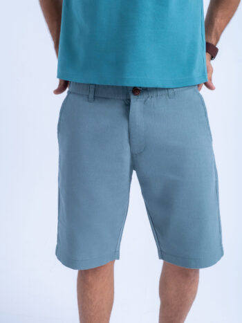 LINEN COTTON SHORT - GREEN-11, S