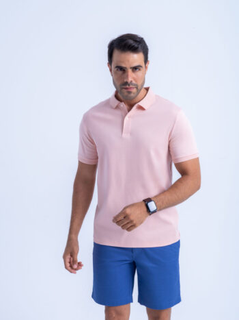 LIQUID TOUCH POLO - Pink-48, S