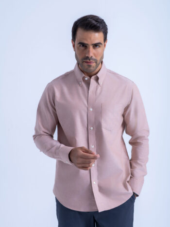 WRINKLE FREE SHIRT - ORANGE, S