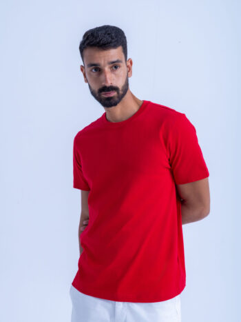 BASIC TEE CREW NECK - RED, S