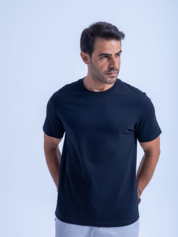 BASIC TEE CREW NECK - NAVY, S