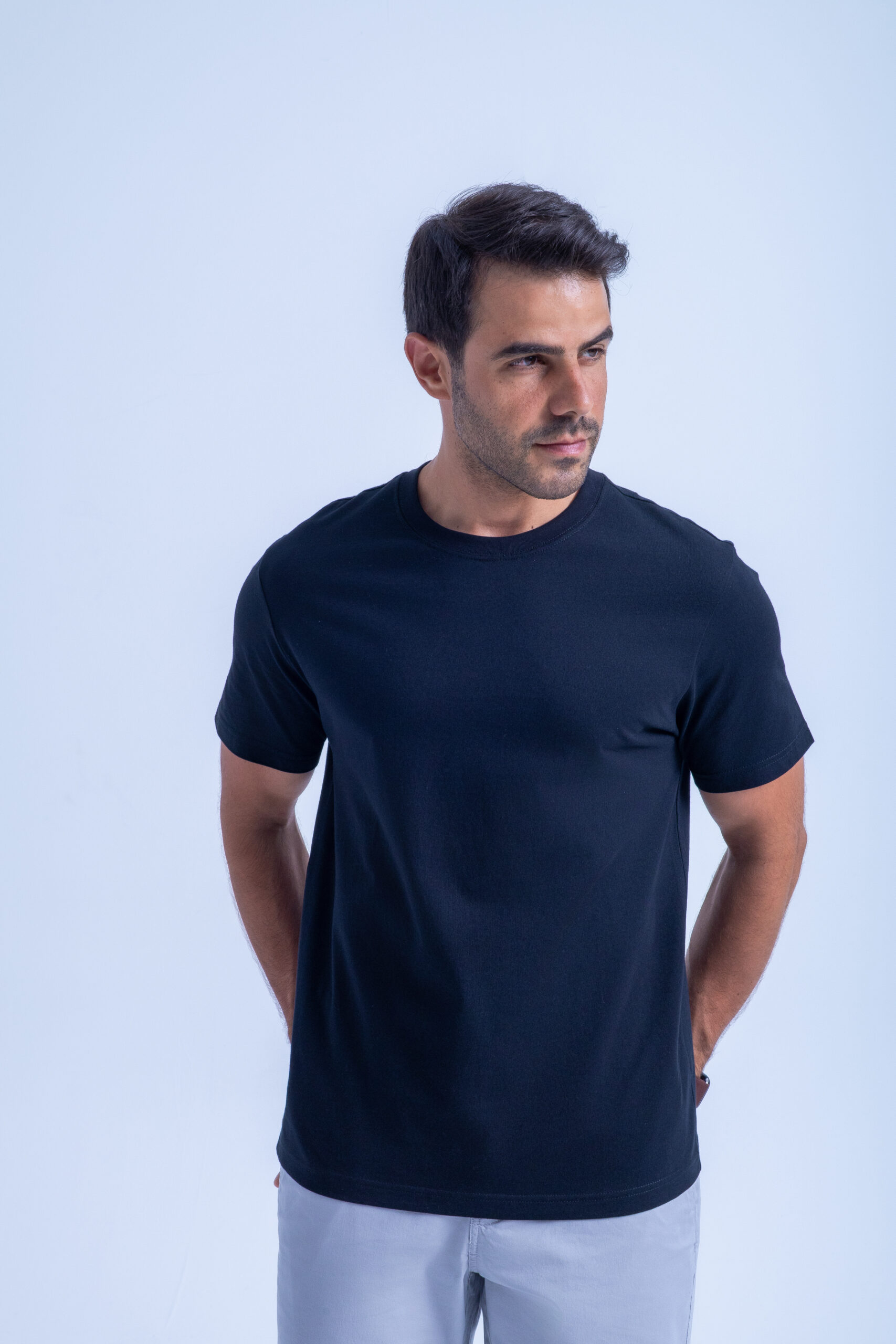 BASIC TEE CREW NECK - NAVY, S
