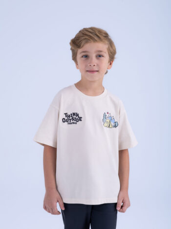 T-SHIRT WITH EMBROIDERY - WHITE, 110