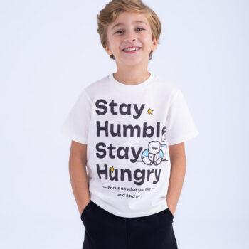 T-SHIRT WITH PRINT - WHITE, 110