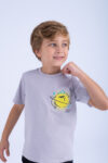 T-SHIRT WITH PRINT - GREY, 110