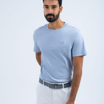 LIQUID TOUCH TEE - Blue, L