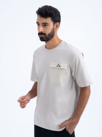 SORONA POCKET TEE - Khaki, S