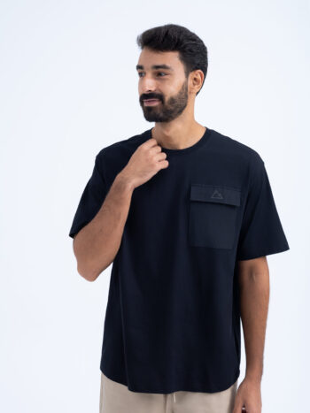 SORONA POCKET TEE - Black, S