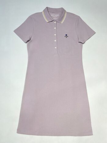 DRESS WITH EMBROIDERY - PURPLE, S