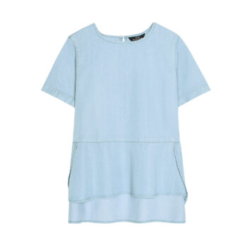 LYOCELL SHIRT - LT BLUE, M