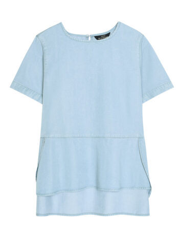 LYOCELL SHIRT - LT BLUE, M