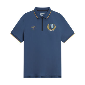 POLO WITH EMBROIDERY - Blue, S