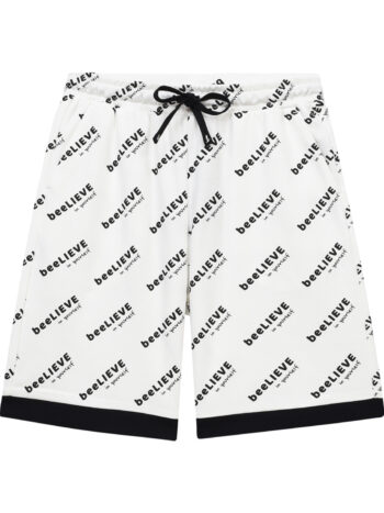 SHORT WITH PRINT - BLK/WHT, 120