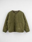 QULITED JACKET WITH PRINT - Green, 110
