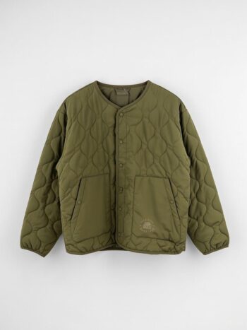 QULITED JACKET WITH PRINT - Green, 110