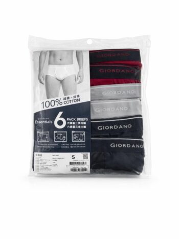 MEN BRIEFS 6 PIECES - MIXCOLOR, S