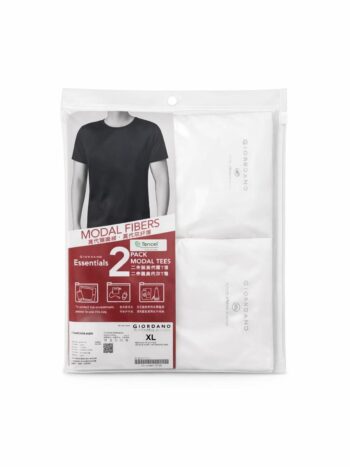 UNDERWEAR CREW TEE PACK2 PIECE - WHITE, S