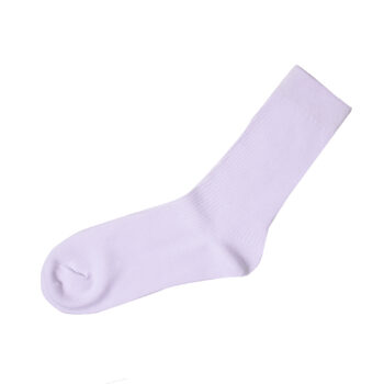 LONG SOCKS 2 PAIRS - WHITE, L