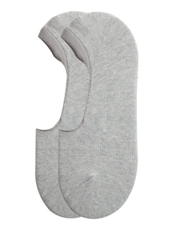 HIDDEN SOCKS 2 PAIRS - GREY, FREE