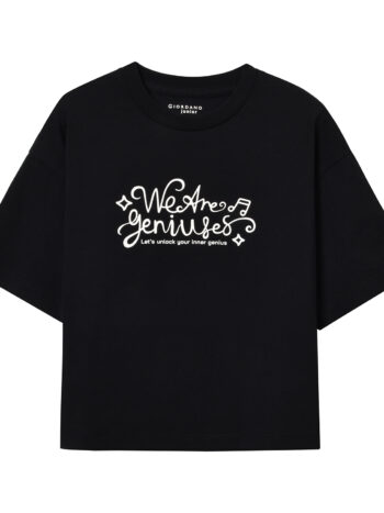 T-SHIRT WITH PRINT - BLACK-09, 155