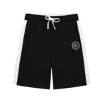 SHORT WITH LOGO - BLACK-09, 140