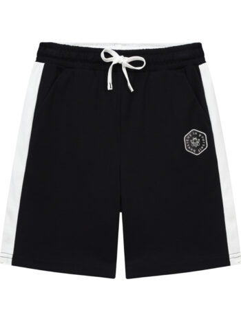 SHORT WITH LOGO - BLACK-09, 140