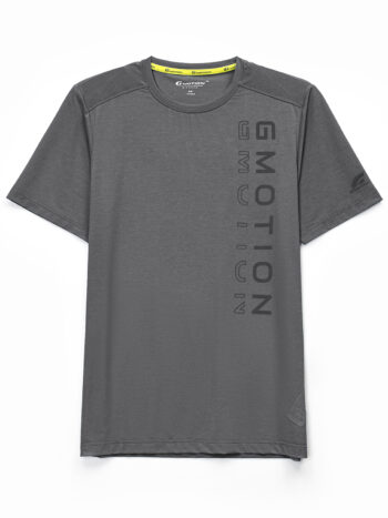 T-SHIRT WITH PRINT - GREY-22, XL