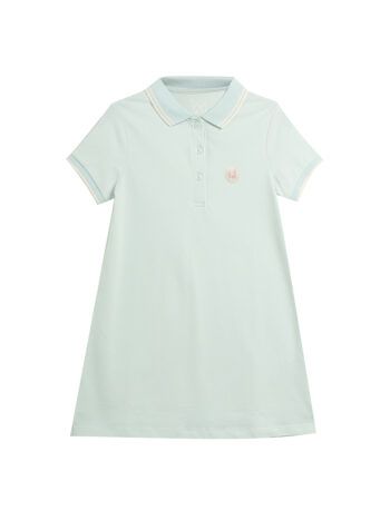 POLO WITH EMBROIDERY - LT-GREEN, 140