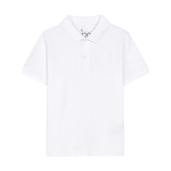 POLO WITH EMBROIDERY - WHITE, 140