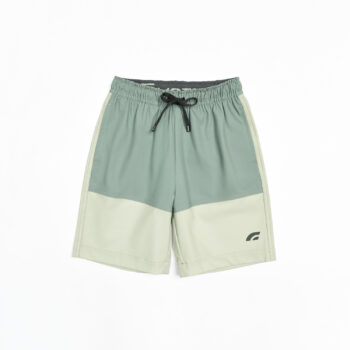SHORT WITH LOGO - GREEN-98, 140