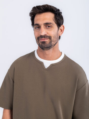 WAFFLE TEE - Green, S