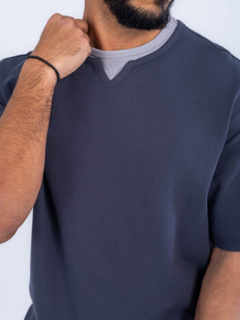 WAFFLE TEE - GREY, S