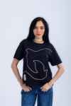 T-SHIRT WITH PRINT - Black, S
