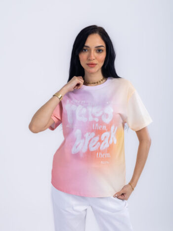 T-SHIRT WITH PRINT - WHITE, S
