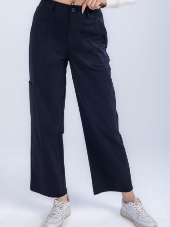 WIDE LEG PANT - Black, S