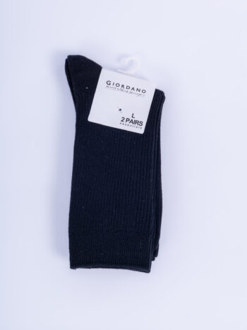 LONG SOCKS 2 PAIRS - Black, L