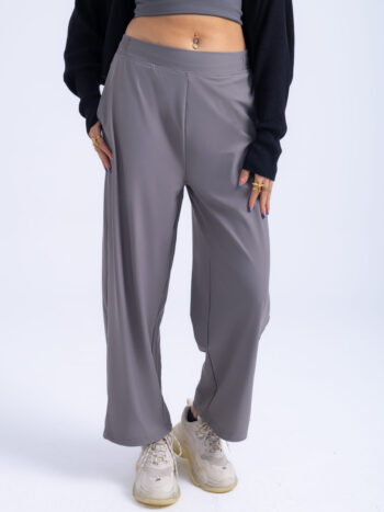 WIDE LEG PANT - Grey-07, M