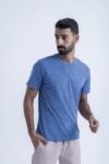 BASIC TEE CREW NECK - Blue, S