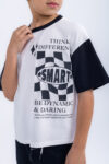 T-SHIRT WITH PRINT - WHITE, 110