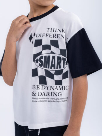 T-SHIRT WITH PRINT - WHITE, 110