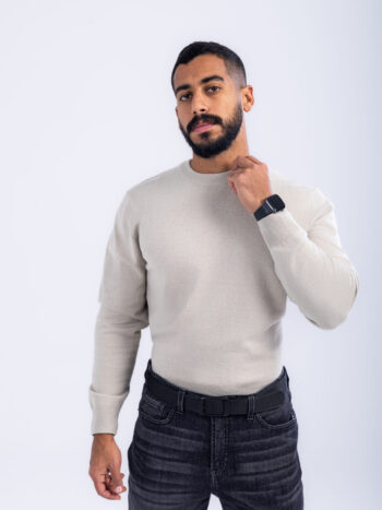 PULLOVER SWEATER - Khaki, S