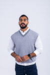 SWEATER VEST - GREY, S