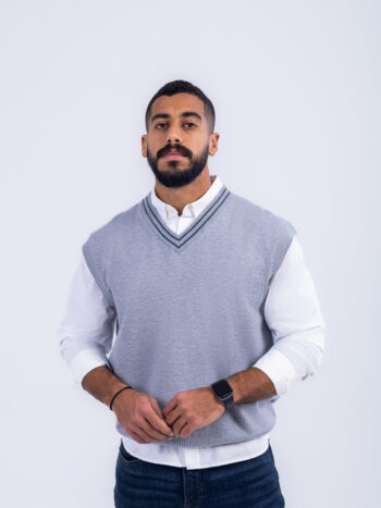 SWEATER VEST - GREY, S