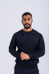 PULLOVER SWEATER - Black, S
