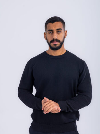 PULLOVER SWEATER - Black, S