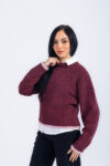 POLYESTER SWEATER - RED, S