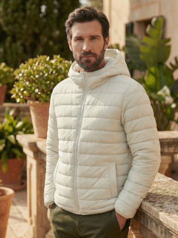QULITED JACKET - GREY, M