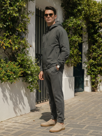 WATER REPELLENT JACKET - DK GREEN, XL